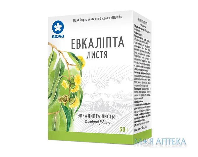 Евкаліпту Листя листя 50 г пачка, з внутр. пакетом