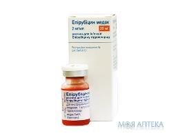 Епірубіцин Медак р-н д/ін. 2 мг/мл фл. 10 мл №1