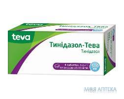 Тинідазол таблетки, в/плів. обол., по 500 мг №4
