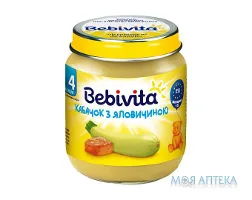 Пюре М`ясо-Овочеве Bebivita (Бебівіта) Кабачок з яловичиною з 4 місяців, 125 г