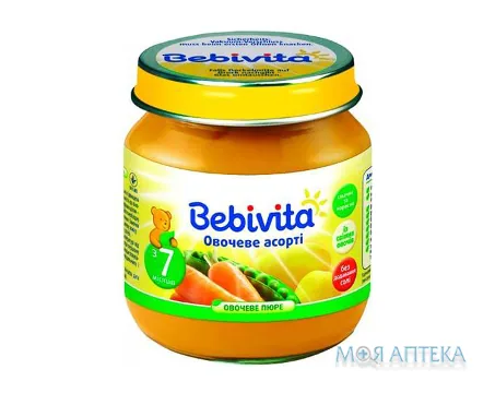 Пюре Овочеве Bebivita (Бебівіта) Овочеве асорті 100 г