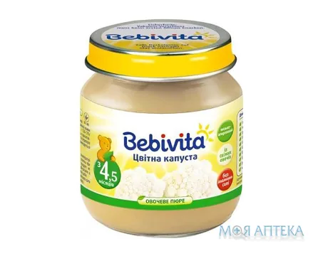 Пюре Овочеве Bebivita (Бебівіта) Цвітна капуста 100 г