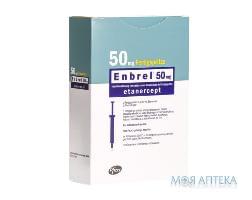 Энбрел р-р д/ин. 50 мг шприц 1 мл №4