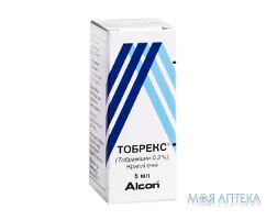 Тобрекс краплі оч. 0,3 % по 5 мл у флак.-крап. дроп-тейнер
