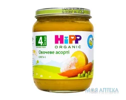 HiPP (Хіпп) Пюре овочеве овочеве асорті з 4 місяців, 125 г