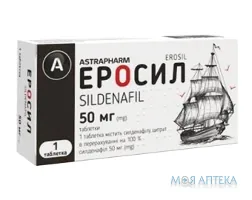 Еросил табл. 50 мг блістер №1