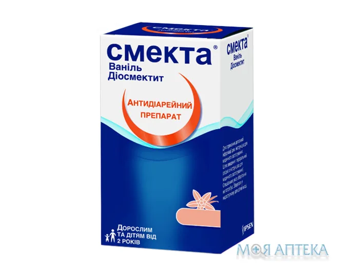 Смекта Ваніль порошок д/приг. сусп. д/перор. заст. по 3 г у пак. №10