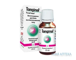 Тонгінал краплі ор. по 20 мл у флак.-крап.