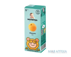 Сік Малятко Абрикос з м`якоттю 200 мл