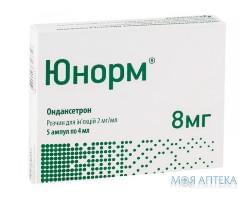 Юнорм р-р д/ин. 2 мг/мл амп. 4 мл №5 Юрия-Фарм (Украина, Черкассы)