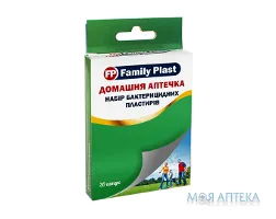 Family Plast Набір пластирів Бактерицидних Домашня Аптечка №20