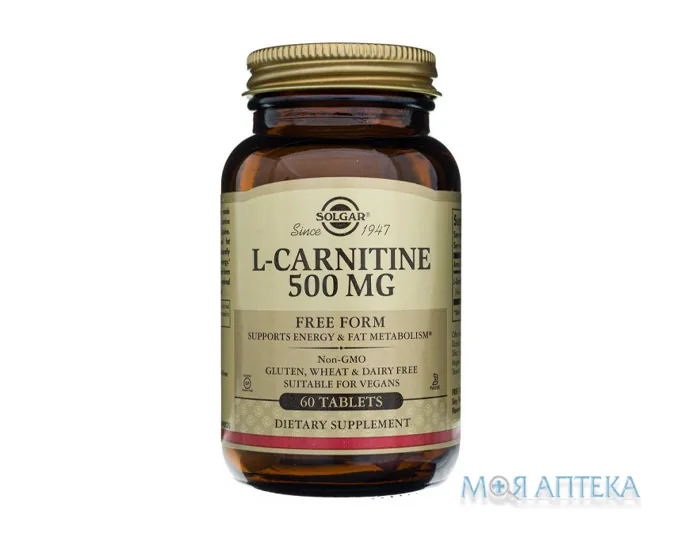 Солгар (Solgar) L-Карнітин 500 Мг табл. 500 мг №60