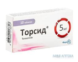 Торсид табл. 5 мг №10 Фармак (Украина, Киев)