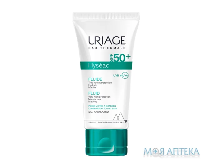 Uriage Hyseac (Урьяж Ісеак) Флюїд сонцезахисний для обличчя SPF 50+ 50 мл