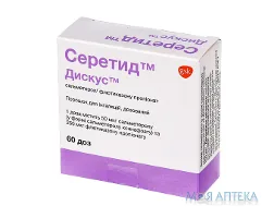 Серетид Дискус порошок д/інг., доз., 50 мкг/100 мкг/дозу по 60 доз у дискусі