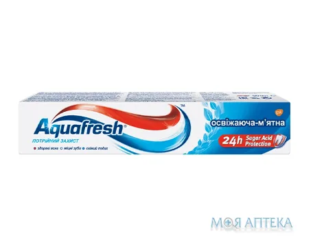 Зубна Паста Аквафреш (Aquafresh) Освіжаюче-М`ятна 50 мл