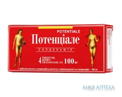 Потенціале таблетки, в/о, по 100 мг №4