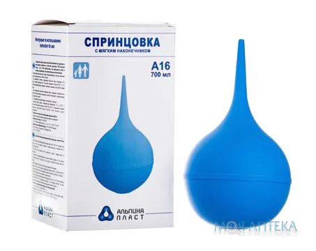 Спринцівка Альпіна з м`яким наконечником тип А р. 16 (700 мл)