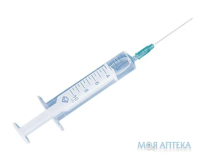 Шприц 10 мл 2-комп. з голкою Luer