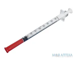Шприц 1 мл інс. 3-комп. U-40 29G (0,33x13 мм)