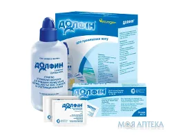 Долфін пристрій д/пром. носа 240 мл + пак. по 2г №30