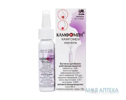 Камфомен аерозоль по 30 г у балон.