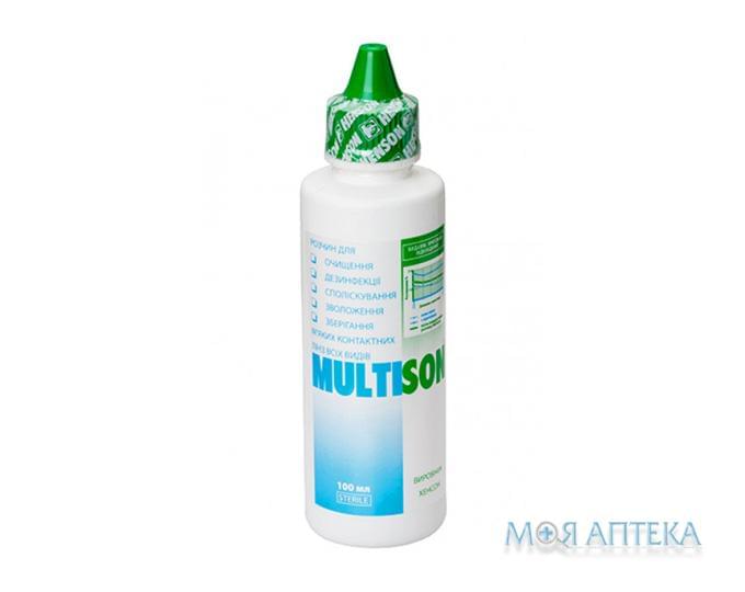 Розчин по догляду за контактними лінзами Мультісон (Multison) флакон 100 мл