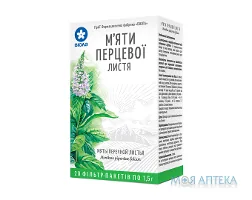 М`яти перцевої листя по 1,5 г у філ.-пак. №20