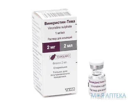 Вінкристин-Тева розчин д/ін., 1 мг/мл по 2 мл у флак. №1