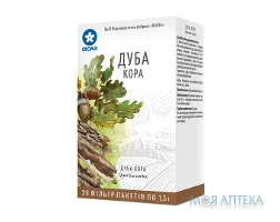 Дуба кора 1,5 г фільтр-пакет, у пачці №20