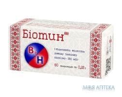 Биотин табл. 250 мг №30 Фармаком ПТФ (Украина, Харьков)