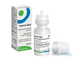 Теалоз Дуо розчин офтальм. по 10 мл у флак.