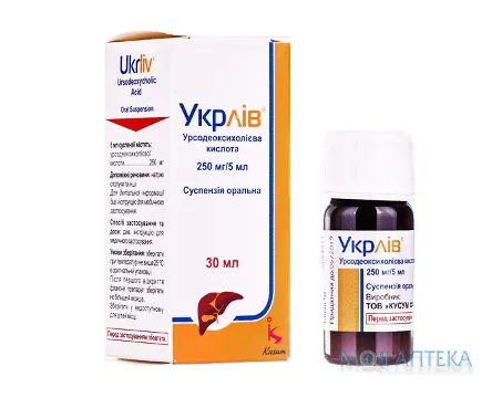 Укрлів суспензія ор., 250 мг/5 мл по 30 мл у флак.