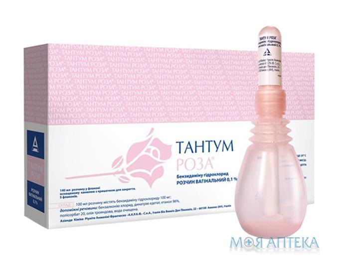 Тантум Роза раствор вагин. 0,1% по 140 мл в Флак. №5