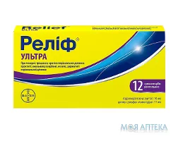 Реліф Ультра супозиторії рект. №12 (6х2) у стрип.