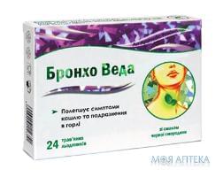 Бронхо Веда Трав`яні Льодяники Зі Смаком Чорної Смородини льодяники №24 (12х2)