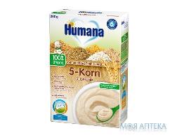 Хумана (Humana) Каша Безмолочна органічна цільнозернова 5 злаків з 6 місяців, 200г