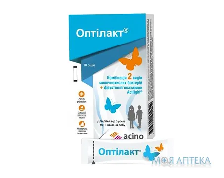 Оптілакт порошок д/приг. ор. р-ну у саше №10