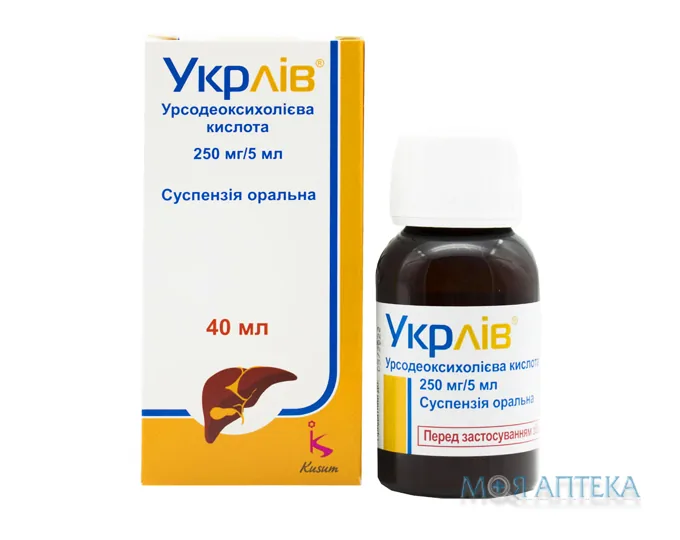 Укрлів суспензія ор., 250 мг/5 мл по 40 мл у флак.