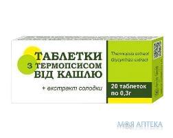 Таблетки с термопсисом табл. 300 мг №20