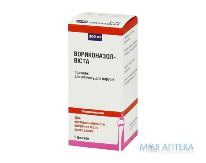 Вориконазол-Виста порошок для р-на д / инф. по 200 мг №1 в Флак.
