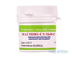 Магнію Сульфат порошок д/приг. ор. р-ну по 25 г у конт.