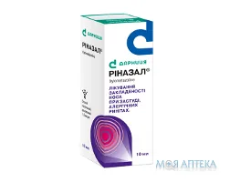 Ріназал спрей наз., доз. по 1 мг/мл по 10 мл у флак. з доз. насос.
