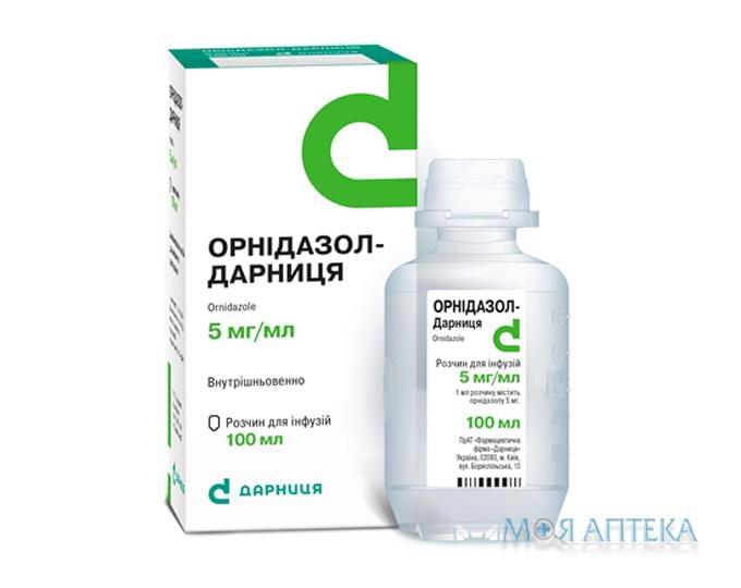 Орнидазол-Дарница раствор д / инф. по 5 мг / мл по 100 мл в Флак.