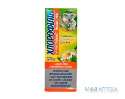 Хлорофілін з екстрактом ромашки, спрей д/рот. порож. по 20 мл у флак.