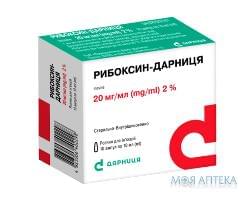 Рибоксин р-н д/ін. 2% амп. 10мл №10