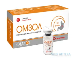Омзол порошок для р-ну д/інф. по 40 мг №10 у флак.