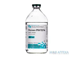 Рінгера розчин д/інф. по 400 мл у пляш.