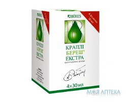 Краплі Береш Екстра краплі ор., р-н по 30 мл №4 у флак. з проб.-крап.