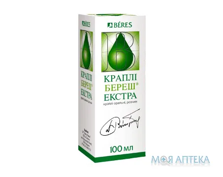 Краплі Береш Екстра краплі ор., р-н по 100 мл у флак. з проб.-крап.